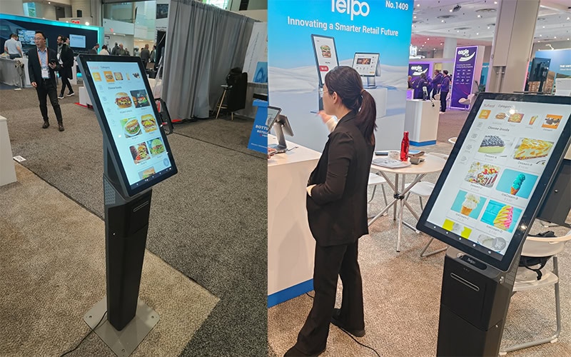 Telpo-K1-self-service-kiosk-terminal-in-NRF-2025
