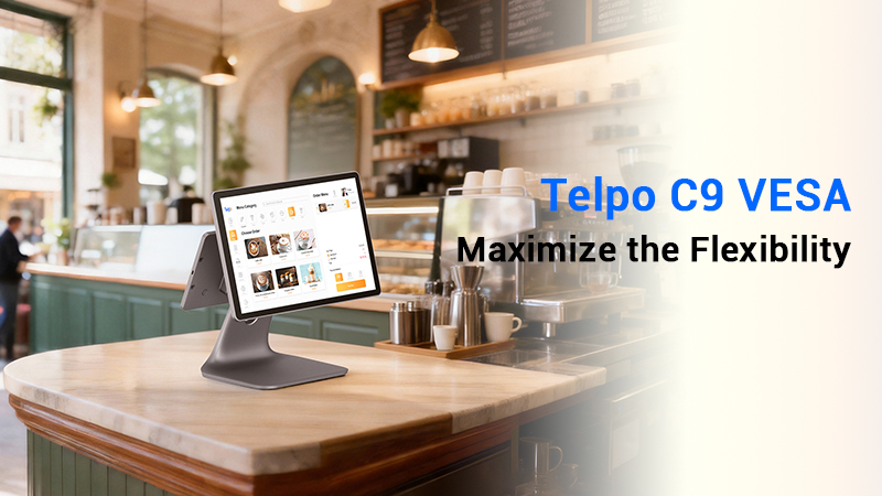Telpo-C9-VESA-Point-of-Sale-in-coffee shop